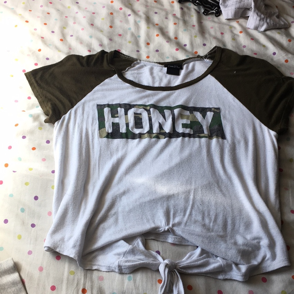 Tied crop top